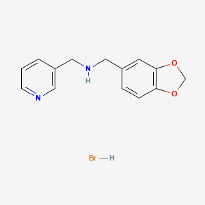 (1,3-Benzodioxol-5-ylmethyl)(3-pyridinylmethyl)amine hydrobromide