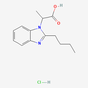 2-(2-Butyl-1H-benzimidazol-1-yl)propanoic acid hydrochloride