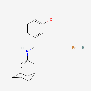 molecular formula C18H26BrNO B1652797 N-(3-Methoxybenzyl)-1-adamantanamine hydrobromide CAS No. 1609396-70-4