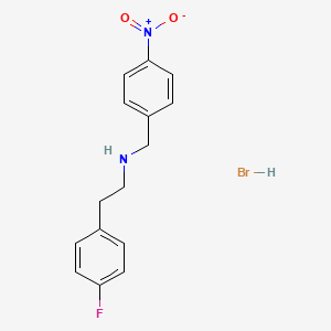 molecular formula C15H16BrFN2O2 B1652800 [2-(4-Fluorophenyl)ethyl](4-nitrobenzyl)amine hydrobromide CAS No. 1609400-18-1
