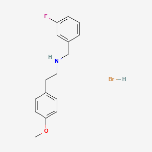 N-(3-fluorobenzyl)-2-(4-methoxyphenyl)ethanamine hydrobromide