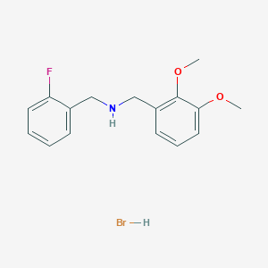 molecular formula C16H19BrFNO2 B1652814 (2,3-Dimethoxybenzyl)(2-fluorobenzyl)amine hydrobromide CAS No. 1609402-85-8