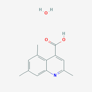 molecular formula C13H15NO3 B1652818 2,5,7-Trimethyl-4-quinolinecarboxylic acid hydrate CAS No. 1609403-65-7