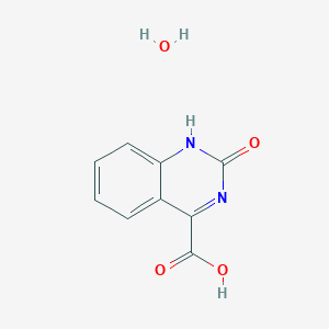 molecular formula C9H8N2O4 B1652820 2-Oxo-1,2-dihydroquinazoline-4-carboxylic acid hydrate CAS No. 1609403-74-8