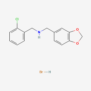 (1,3-Benzodioxol-5-ylmethyl)(2-chlorobenzyl)amine hydrobromide