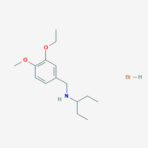 N-(3-ethoxy-4-methoxybenzyl)-3-pentanamine hydrobromide