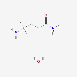 molecular formula C7H18N2O2 B1652837 4-Amino-N,4-dimethylpentanamide hydrate CAS No. 1609406-99-6