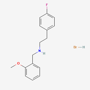 molecular formula C16H19BrFNO B1652849 [2-(4-氟苯基)乙基](2-甲氧基苄基)胺氢溴酸盐 CAS No. 1609407-56-8
