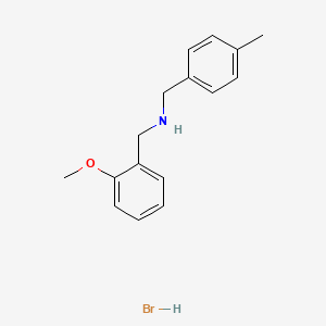 molecular formula C16H20BrNO B1652859 (2-Methoxybenzyl)(4-methylbenzyl)amine hydrobromide CAS No. 1609409-45-1
