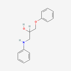 molecular formula C15H17NO2 B1652865 1-Anilino-3-phenoxy-2-propanol CAS No. 16112-55-3