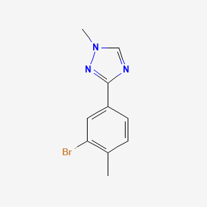 molecular formula C10H10BrN3 B1652870 3-(3-Bromo-4-methylphenyl)-1-methyl-1H-1,2,4-triazole CAS No. 1616930-56-3