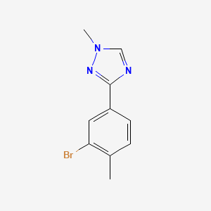 molecular formula C10H10BrN3 B1652870 3-(3-溴-4-甲基苯基)-1-甲基-1H-1,2,4-三唑 CAS No. 1616930-56-3