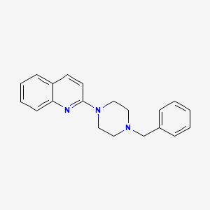molecular formula C20H21N3 B1652874 2-(4-Benzylpiperazin-1-yl)quinoline CAS No. 161887-18-9