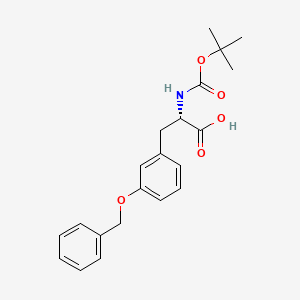 molecular formula C21H25NO5 B1652895 3-(Benzyloxy)-N-(tert-butoxycarbonyl)-L-phenylalanine CAS No. 162536-46-1