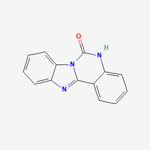 molecular formula C14H9N3O B1652919 Benzimidazo[1,2-c]quinazolin-6(12h)-one CAS No. 16367-99-0