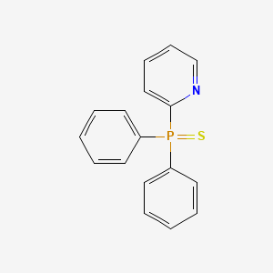 molecular formula C17H14NPS B1652961 Pyridine, 2-(diphenylphosphinothioyl)- CAS No. 165612-55-5