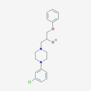 molecular formula C19H23ClN2O2 B1652972 1-[4-(3-Chlorophenyl)piperazin-1-yl]-3-phenoxypropan-2-ol CAS No. 1668-42-4