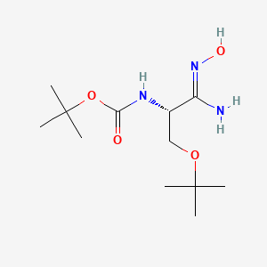 (R,Z)-tert-butyl (1-amino-3-(tert-butoxy)-1-(hydroxyimino)propan-2-yl)carbamate