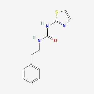 molecular formula C12H13N3OS B1652985 Urea, N-(2-phenylethyl)-N'-2-thiazolyl- CAS No. 167683-11-6