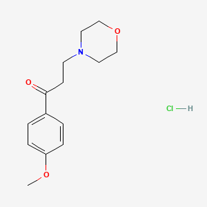 molecular formula C14H20ClNO3 B1652996 4'-Methoxy-3-morpholinopropiophenone hydrochloride CAS No. 1688-45-5