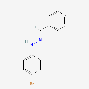 molecular formula C13H11BrN2 B1652998 Benzaldehyde 4-bromophenylhydrazone CAS No. 16917-43-4