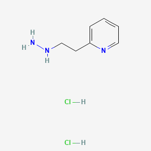 molecular formula C7H13Cl2N3 B1653007 Pyridine, 2-(2-hydrazinoethyl)-, dihydrochloride CAS No. 17038-99-2