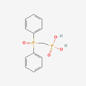 molecular formula C13H14O4P2 B1653011 Phosphonic acid, [(diphenylphosphinyl)methyl]- CAS No. 17045-54-4