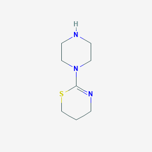molecular formula C8H15N3S B1653027 2-piperazin-1-yl-5,6-dihydro-4H-1,3-thiazine CAS No. 1706462-18-1