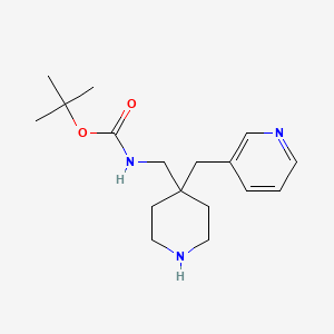 molecular formula C17H27N3O2 B1653031 tert-Butyl [4-(pyridin-3-ylmethyl)piperidin-4-yl]methylcarbamate CAS No. 1707361-83-8