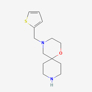 molecular formula C13H20N2OS B1653037 4-(Thiophen-2-ylmethyl)-1-oxa-4,9-diazaspiro[5.5]undecane CAS No. 1707571-89-8