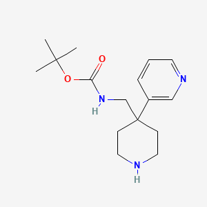 molecular formula C16H25N3O2 B1653039 tert-Butyl [4-(pyridin-3-yl)piperidin-4-yl]methylcarbamate CAS No. 1707580-58-2