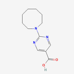 molecular formula C12H17N3O2 B1653050 2-(Azocan-1-yl)pyrimidine-5-carboxylic acid CAS No. 1710661-72-5