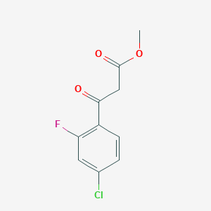 molecular formula C10H8ClFO3 B1653051 Methyl 3-(4-chloro-2-fluorophenyl)-3-oxopropanoate CAS No. 171102-22-0