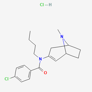 N-Butyl-4-chloro-N-(8-methyl-8-azabicyclo(3.2.1)oct-2-en-3-yl)benzamide monohydrochloride