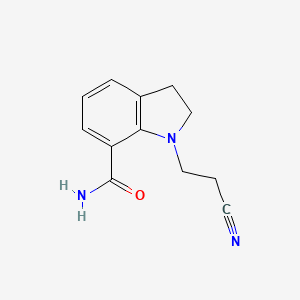 1-(2-Cyanoethyl)-2,3-dihydroindole-7-carboxamide