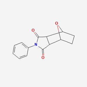 molecular formula C14H13NO3 B1653066 2-Phenylhexahydro-1h-4,7-epoxyisoindole-1,3(2h)-dione CAS No. 17183-11-8