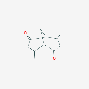 molecular formula C11H16O2 B165307 4,8-Dimethylbicyclo[3.3.1]nonane-2,6-dione CAS No. 139914-54-8