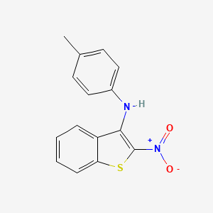 B1653088 Benzo(b)thiophen-3-amine, N-(4-methylphenyl)-2-nitro- CAS No. 172914-24-8