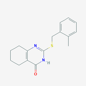 B1653091 5,6,7,8-Tetrahydro-2-(2-methylbenzylthio)quinazolin-4(3H)-one CAS No. 173069-69-7
