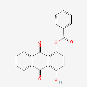 molecular formula C21H12O5 B1653097 4-Hydroxy-9,10-dioxo-9,10-dihydroanthracen-1-YL benzoate CAS No. 17333-48-1