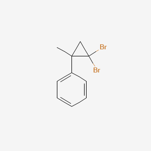molecular formula C10H10Br2 B1653102 (2,2-Dibromo-1-methylcyclopropyl)benzene CAS No. 17343-73-6