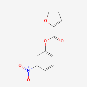 molecular formula C11H7NO5 B1653103 2-Furancarboxylic acid, 3-nitrophenyl ester CAS No. 17357-67-4