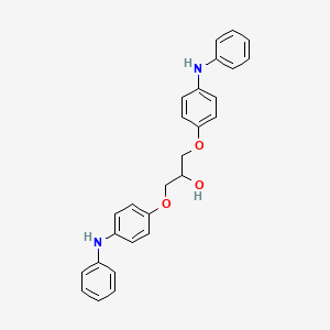 molecular formula C27H26N2O3 B1653106 1,3-Bis(p-anilinophenoxy)-2-propanol CAS No. 17392-41-5