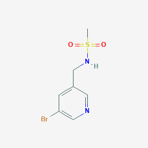 molecular formula C7H9BrN2O2S B1653107 N-(5-bromo-pyridin-3-ylmethyl)-methanesulfonamide CAS No. 173999-05-8