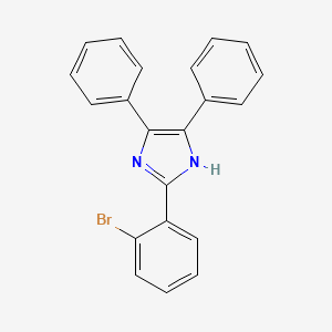 molecular formula C21H15BrN2 B1653108 1H-Imidazole, 2-(2-bromophenyl)-4,5-diphenyl- CAS No. 1740-25-6