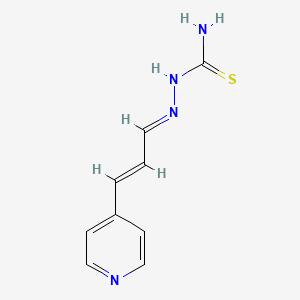 (E,E)-2-(3-(4-Pyridinyl)-2-propenylidene)hydrazinecarbothioamide