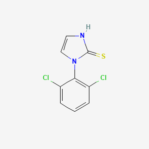 molecular formula C9H6Cl2N2S B1653118 3-(2,6-dichlorophenyl)-1H-imidazole-2-thione CAS No. 17452-22-1