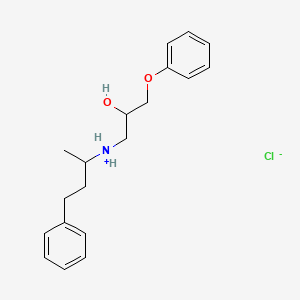 molecular formula C19H26ClNO2 B1653147 (2-Hydroxy-3-phenoxypropyl)-(4-phenylbutan-2-yl)azanium;chloride CAS No. 176976-52-6