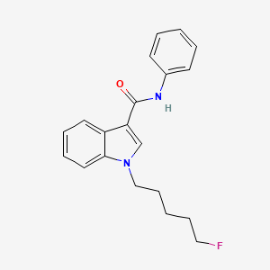 molecular formula C20H21FN2O B1653173 N-苯基-1-(5-氟戊基)-1H-吲哚-3-甲酰胺 CAS No. 1776086-01-1