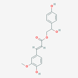 molecular formula C18H18O6 B1653177 (R)-2-Feruloyl-1-(4-Hydroxyphenyl)-1,2-ethanediol CAS No. 177795-29-8
